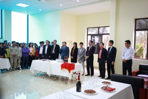 Lãnh đạo Ban Quản lý Khu Công nghệ cao Hòa Lạc chúc tết và phát động Lễ trồng cây Xuân Đinh Dậu